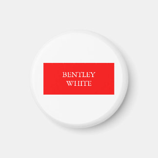 Aimant Tendance Rouge Blanc Style Simple Simple Plaque Vo