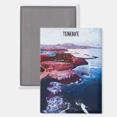 Aimant Tenerife Espagne Côte Canaries Souvenir (Recto/Verso)