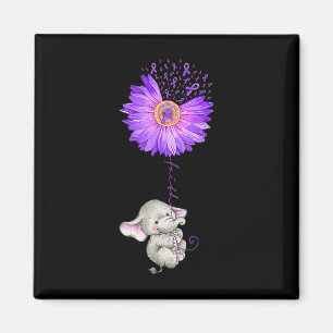 Aimant Teneur d'éléphant Violet Tournesol Fibromyalgie La
