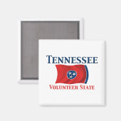 Aimant Tennessee - État bénévole (Recto/Verso)
