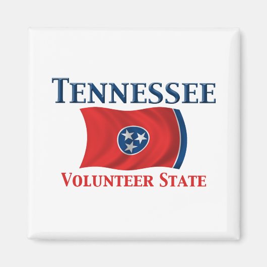 Aimant Tennessee - État bénévole (Devant)