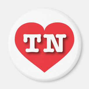 Aimant Tennessee Red Heart - J'aime TN