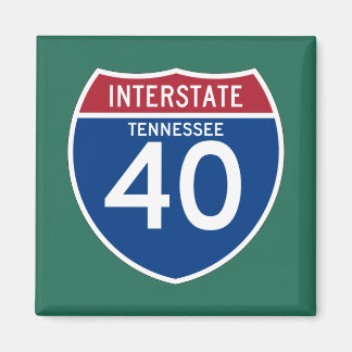 Aimant Tennessee TN I-40 Interstate Highway Shield -