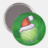 Aimant Tennis Ball Christmas Green (Recto/Verso)
