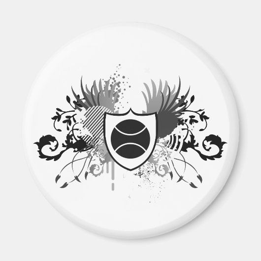 Aimant tennis : hi-fi : (Devant)