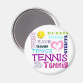 Aimant Tennis répétitif (Recto/Verso)