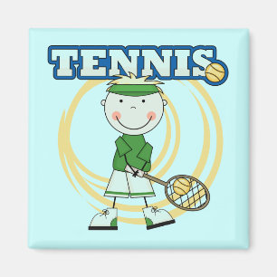 Aimant TENNIS - T-shirts et cadeaux blonds de garçon