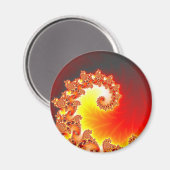 Aimant Tentacle flamand - Art fractal (Recto/Verso)