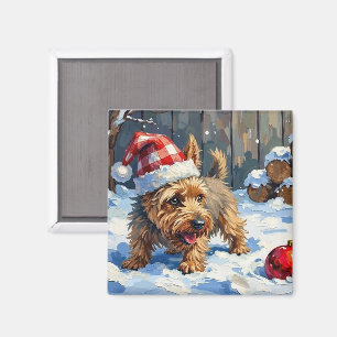 Aimant Tenter Cairn Terrier Chien qui creuse pour Noël T
