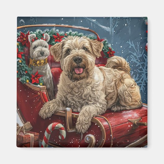 Aimant Tenterfield Terrier de Noël Festif (Devant)