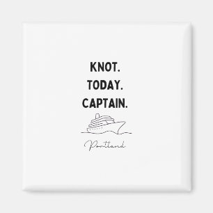 Aimant Tenue de capitaine de croisière Knot Today Portlan