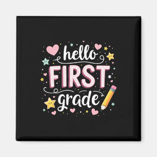 Aimant Tenue de rentrée scolaire de 1re année Équipe 1