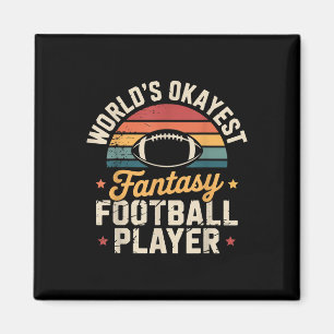 Aimant Tenue drôle de joueur de football fantastique - Fo