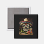 Aimant Tequila Sombrero Cinco De Mayo (Recto/Verso)