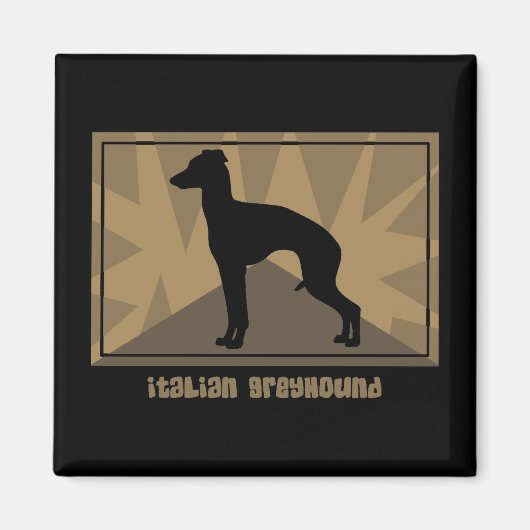 Aimant Terme italien Greyhound (Devant)