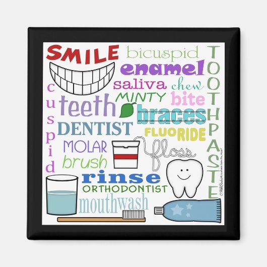 Aimant Termes dentaires Métro Art (Devant)