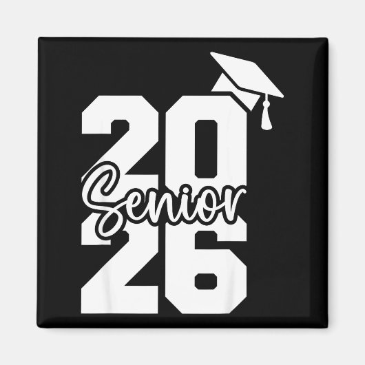 Aimant Terminé 2026 promotion 2026 lycée université (Devant)
