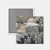 Aimant Terracotta Army, dynastie Qin, 210 av. J.-C. (Recto/Verso)