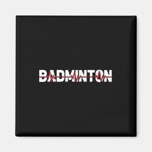 Aimant Terrain de badminton Raquette - Navette de raquett