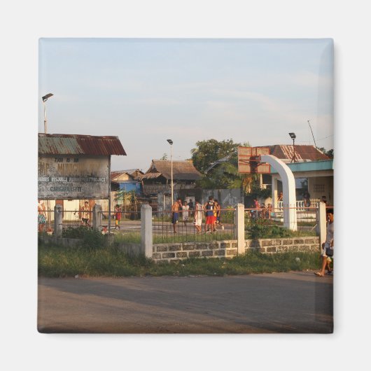 Aimant Terrain de basket (Devant)