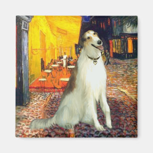 Aimant Terrasse Café - Borzoi