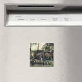 Aimant Terrasse d'un Café, Montmartre par Vincent van Gog (In Situ (Lave-vaisselle))