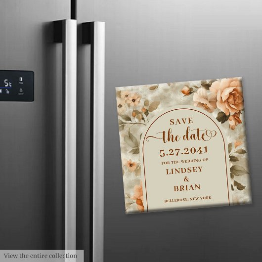 Aimant Terre Cuite Rustique Ivoire Fleurs d'Olivier Faire