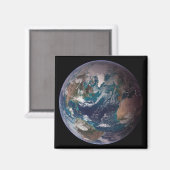 Aimant Terre de marbre bleu (hémisphère occidental) (Recto/Verso)