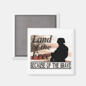 Aimant Terre des Libres à cause des Braves (Recto/Verso)