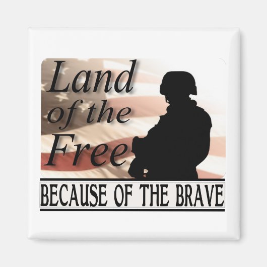 Aimant Terre des Libres à cause des Braves (Devant)