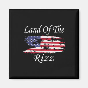 Aimant Terre du Rizz drôle de patriotique Trump 4 juillet