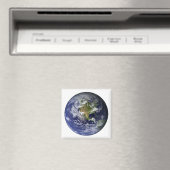 Aimant Terre entière montrant l'Amérique du Nord (In Situ (Lave-vaisselle))