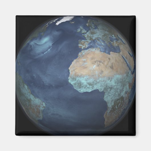 Aimant Terre entière montrant l'évaporation (Devant)