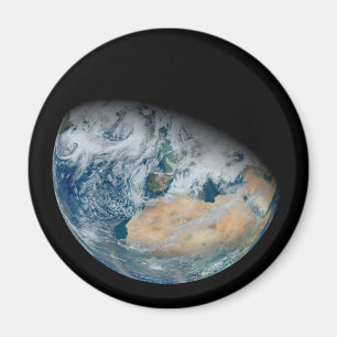 Aimant Terre Montrant L'Afrique Du Nord Et L'Europe Du Su