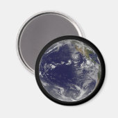 Aimant Terre Pleine Montrant Diverses Tempêtes Tropicales (Recto/Verso)