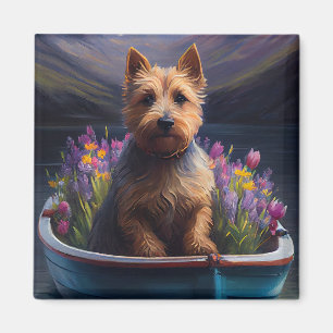 Aimant Terrier australien à Paddle : Une aventure Pittore