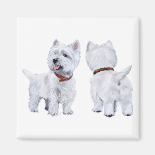 Aimant Terrier blanc de West Highland