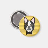 Aimant Terrier de Boston (Recto/Verso)