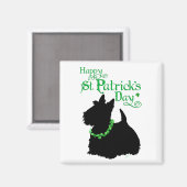 Aimant Terrier écossais de la Saint-Patrick (Recto/Verso)