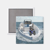 Aimant Terrier Écossais sur le Bateau (Recto/Verso)