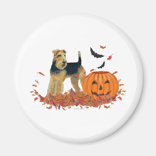 Aimant Terrier Halloween (Devant)