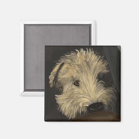 Aimant Terrier roux (Recto/Verso)