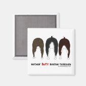 Aimant Terriers de Nothin' Butt Boston (Recto/Verso)