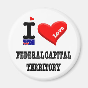 Aimant TERRITOIRE FÉDÉRAL DE LA CAPITALE - I Love