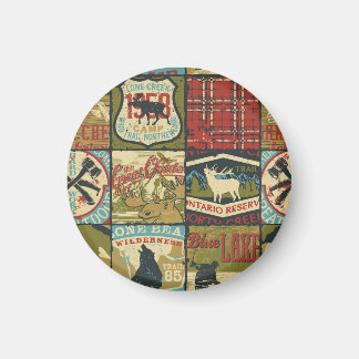 Aimant Territoires du Nord-Ouest Aventure : Patchwork sym