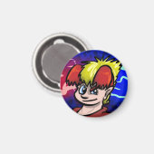 Aimant Terry Rouge et bleu magnétique (Recto/Verso)