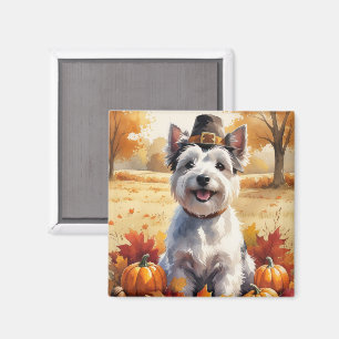Aimant Tervueren dans les feuilles d'automne, l'art de la
