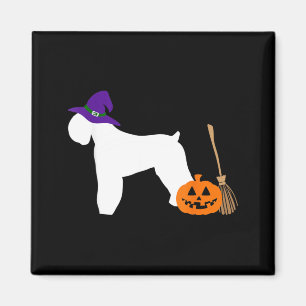 Aimant Tervueren russe noir Halloween Chien portant sorci