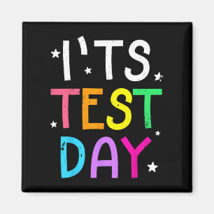 Aimant Test Day Pour l'enseignant C'est Test Day Funny