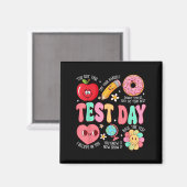 Aimant Test Day Rock The Test Testing Day Motivational Te (Recto/Verso)